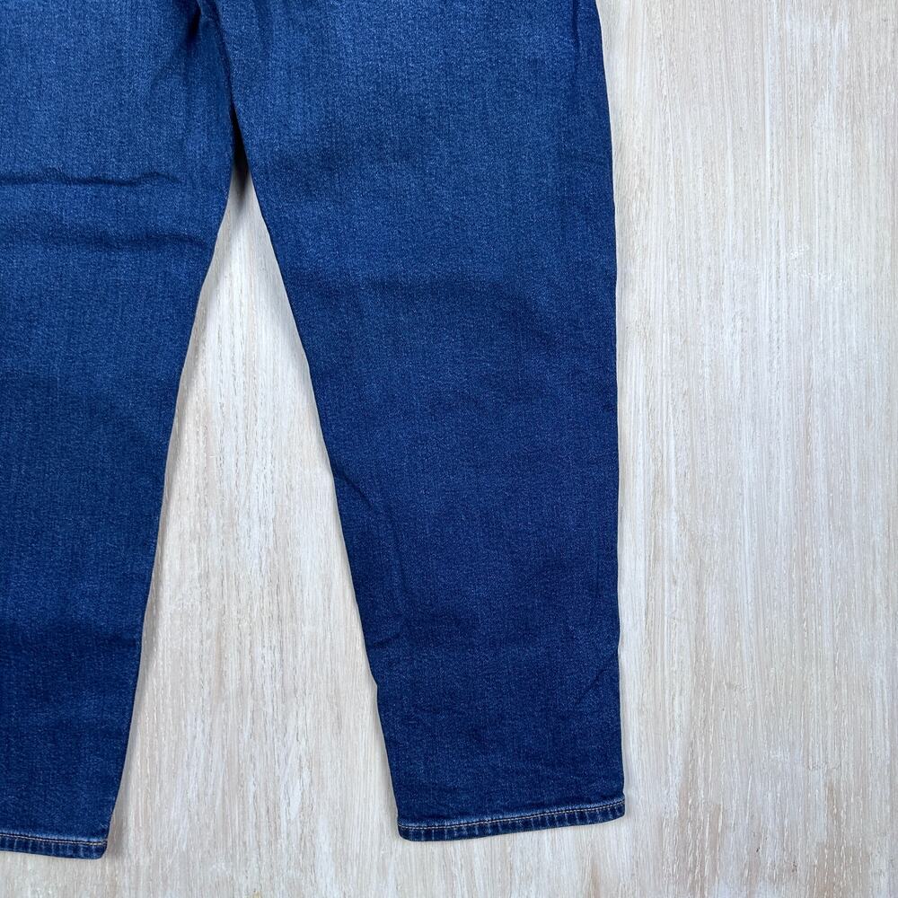 American Eagle Stretch Mom High Waisted Casual Dark Wash Denim Jeans 6 SHORT - Picture 13 of 16